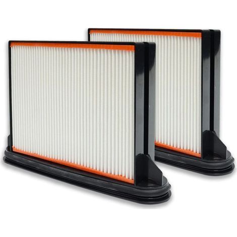 Lot de 2 filtres de rechange compatibles avec Bosch Professional GAS25 GAS 25 GAS25L SFC GAS 50 GAS 50M CS 1225, 2607432015/35301000 (1/5)