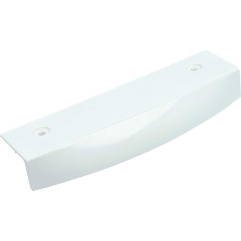 vhbw Door Handle compatible with Bosch/Siemens KTR1670/45, KTR1670GB/01, KTR1670GB/03, KTR1670GB/43, KTR1670GB/44 Refrigerator