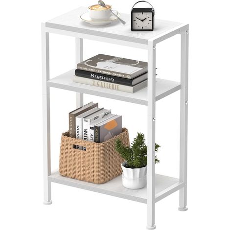 Table D'appoint étroite, Petite Table avec étagères étroites et Rangement Armoires Organisatrices D'appoint pour Canapé Espaces étroits pour Salon Chambre Cuisine Balcon Bureau (1/5)
