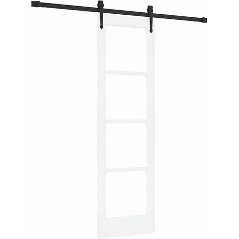 Maison Exclusive - Schiebetür Weiß 61 x 198,5 cm Massivholz Kiefe