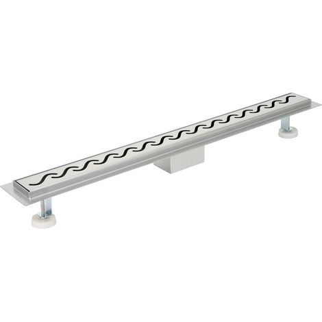 Zelsius Edelstahl Duschablauf "Hervey Bay" befliesbar  80 cm Ablauf rechteckig