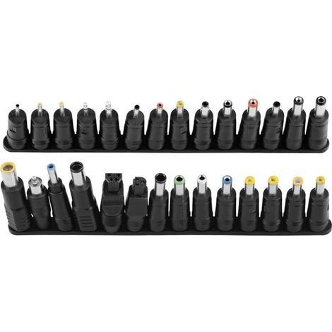 Packung mit 28 universellen AC/DC-Netzteilen für Laptops, 5,5 x 2,1 mm, 28 Stück (1/4)