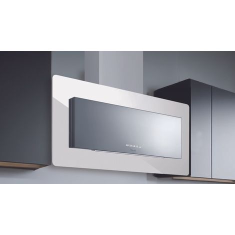 CAPPA TRISIA cm 90 – Inox, vetro Bianco - 800 m3/h (1/3)