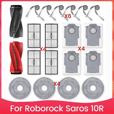 Filtre pour aspirateur brosse pour aspirateur Filtre de brosse pour aspirateur filtre de remplacement Accessoires pour Saros 10R Robot Aspirateur – Main Side Brosse HEPA Filtre Serpillière Cloth Dust (1/5)