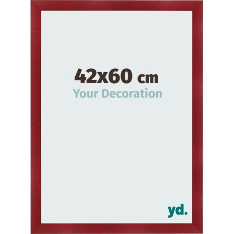 yd. - Cadre photo 42x60 - Vin Rouge Patine - MDF - Pisa (1/5)