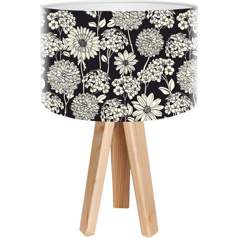 Lampe de chevet bothanica foto-033 - Bois clair, blanc (1/3)