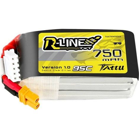 Akumulator Tattu R-Line 750mAh 14.8V 95C 4S1P XT30