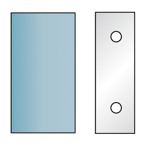 Diamwood Jeu de 2 fers profilés Ht. 90 x 5,5 mm - Acier SP de haute qualité - Compatible avec toupies CMT, LEMAN, HOLZMANN - Idéal pour calibrer et feuiller - Pour une utilisation professionnelle (1/2)