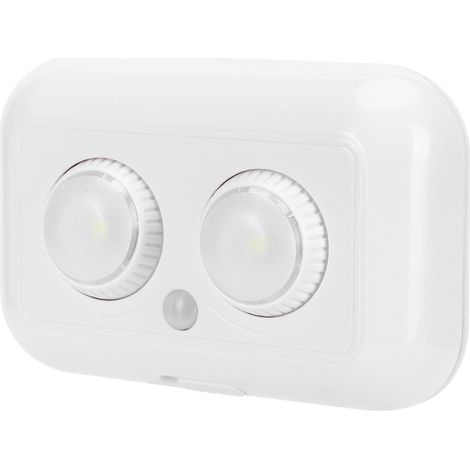 2-teilige LED-Lampe mit drahtlosem PIR-Infrarot-Bewegungsmelder, automatische Innen-/Außenbeleuchtung (1/5)