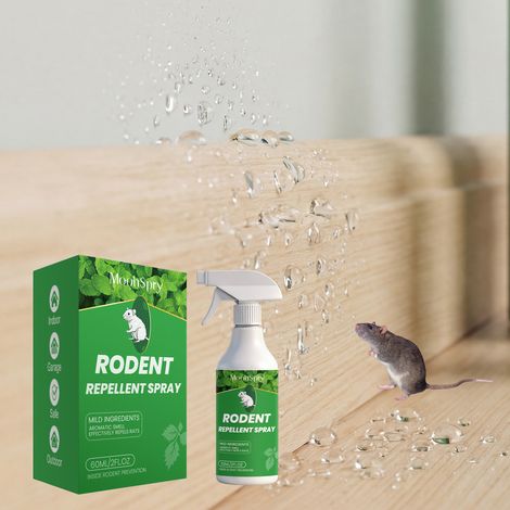Nagetierabwehrspray, geeignet für den Innen- und Außenbereich, mit Duft für Haus, Garage und Terrasse – 60 ml -- DE (1/5)