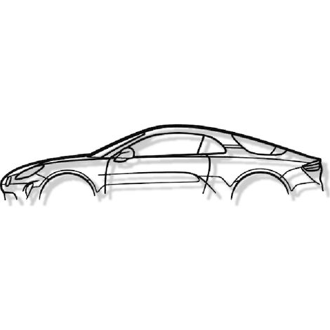 Wanddekoration aus Metall – ALPINE A110 – Wanddekoration – 80 cm