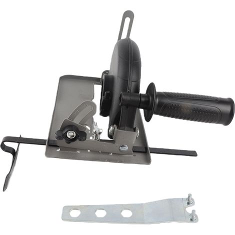 Soporte metálico ajustable para amoladoras angulares con cubierta antipolvo para amoladoras de 100 mm, 115 mm y 125 mm. (1/5)
