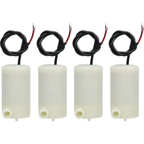 4-piece set mini micro submersible water pump 3 V - 5 V 1.2-1.6 l/min 0.3-0.7 m, for aquarium fountains MUMU (1/4)