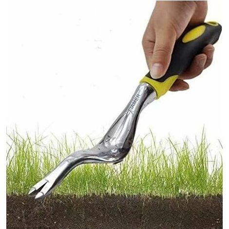 Ensemble d'outils de jardin d'extérieur, motif floral, pour le désherbage, 30 cm x 2 cm, jaune (1/5)