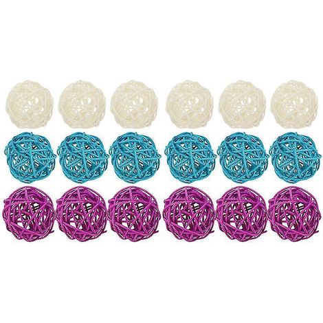 18 boules de rotin (1/3)