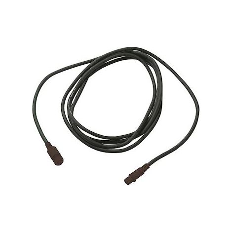 rallonge noire - 2 mètres - raccordable - 230 volts - festilight 90305-b-z