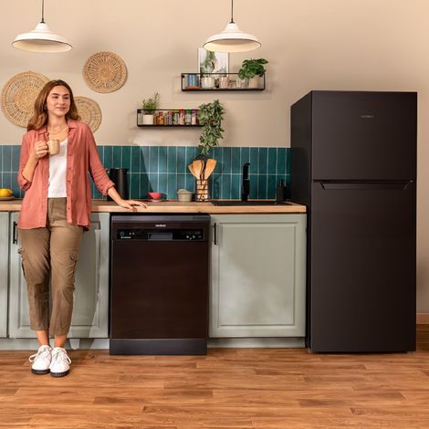 Réfrigérateur Cecotec Bolero CoolMarket 2D 211 litres noir (1/5)
