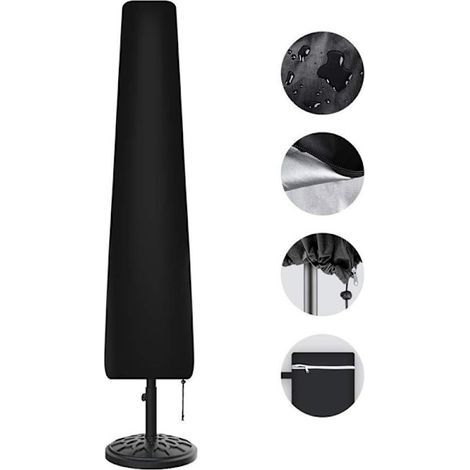 Jardin parasol couvercle diamètre 2m 4m 420D Oxford parasol couverture pour les 9 à 11 pieds H190 x 30/50cm (1/5)