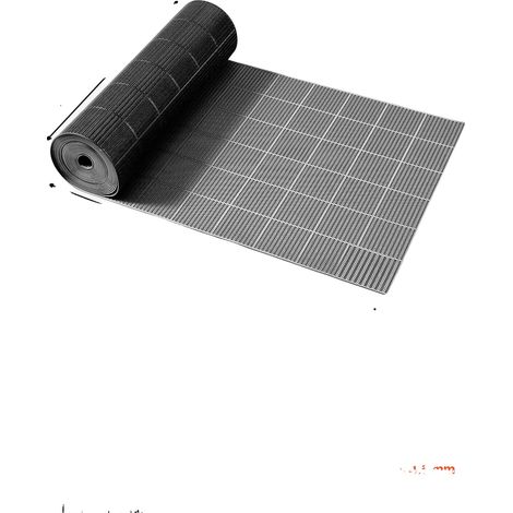 Drainagematte, wasserabweisend, rutschfest, 3 x 50 Fuß, Schwarz (1/2)