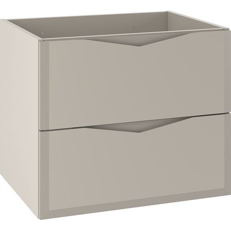 Waschtischunterschrank 60cm Ellie mit 2 Schubladen, Kaschmir