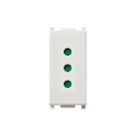 Vimar Plana toma 2P+E 10A tipo P11 norma italiana Blanco 14201