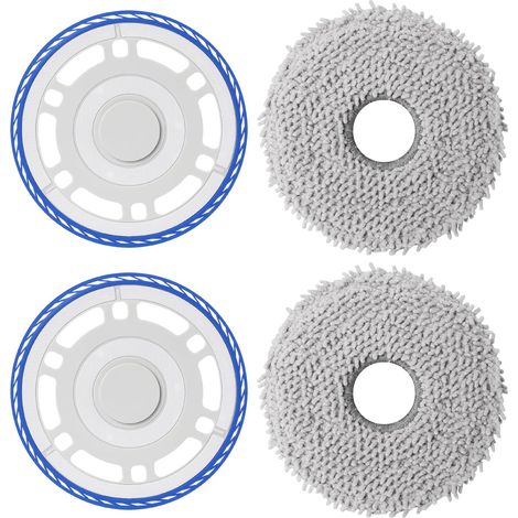 Lingettes avec Support de Rechange pour Ecovacs Deebot T50 Omni/T50 Omni Gen2/T50 Pro Omni/T50 Pro Omni Gen2 Aspirateur Robot, Pièces de Rechange, Tampon Nettoyage(Inapproprié T50 Max Pro Omni-Serie) (1/5)
