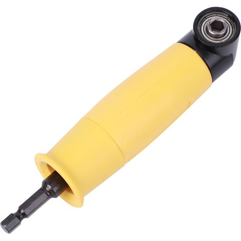 Adaptateur d'angle pour visseuse, accessoire perceuse électrique 90° en plastique et acier inoxydable, pour le travail du bois (1/5)