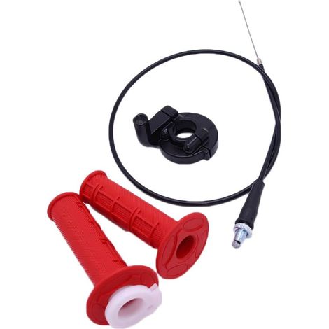 Empuñadura de cable de acelerador giratoria de 22 mm, operación rápida, adecuada para motocicletas todoterreno de 110 cc y 125 cc. (1/5)