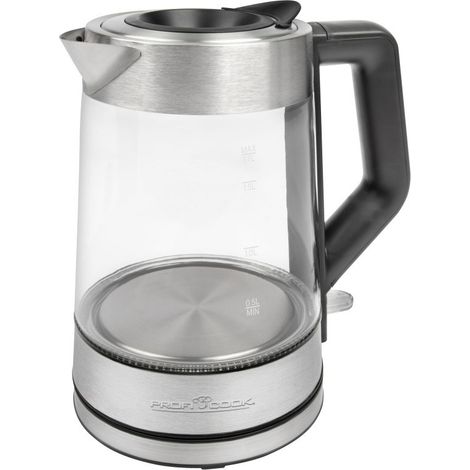 Profi Cook WKS 1190 Bouilloire verre, acier inoxydable Contenance: 1.7 l (1/5)