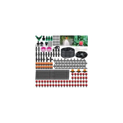 Système d'irrigation Jardin, 340Pcs Kit d'irrigation Goutte, 55m+15m Kit Arrosage Automatique,Kit d'irrigation Goutte à Goutte Système d'irrigation pour Jardin pour Jardin pelouse Serre Plantes - Cre