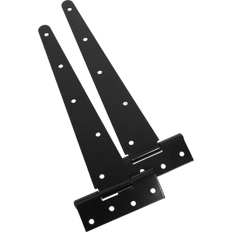 Charnières de porte GARVALON en fer noir en forme de T pour (1/5)