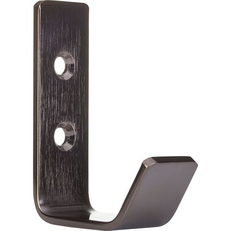 SO-TECH - Patère murale Loxten - L45×P20 mm - Inox - Anthracite - Pour vestiaire, entrée, chambre - Pour manteaux, écharpes, sacs, porte-serviettes