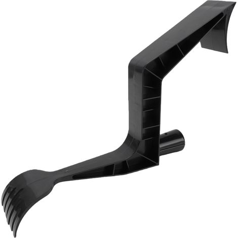 Outil de nettoyage de gouttière avec conception ergonomique, cuillère et cuillère de nettoyage pour enlever les feuilles, pour râteau de drainage de toit (1/5)