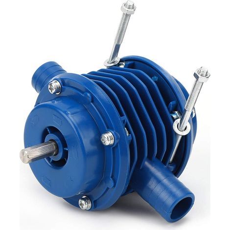 Perceuse à Pompe à Eau, Acier Inoxydable Bleu + Plastique D'IngéNierie, Pompe de Forage éLectrique Puissante, Pour Eau, Huile, Liquide, Transfert D'Engrais Pour Jardin Domestique (1/4)
