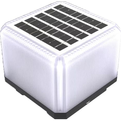 TrAdE Shop Traesio - Lampada Faretto Solare A Led Da Esterno 60lm Cct Calotta Ip65 Da Giardino Viali Zq100-3c - (1/5)