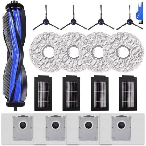 FENOPLASTICAT50 Accessoires de Rechange Pour ECOVACS DEEBOT T50 Omni/T50 Pro Omni, T50/T50 Pro Omni Gen2 Robot Aspirateur, 1 Brosse principale, 4 Filtres, 4 Brosses Latérales, 4 Serpillières, 4 Sacs à (1/5)