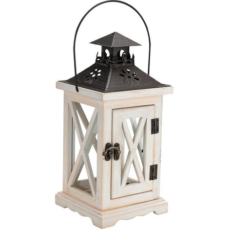 Lanterne décorative Vintage suspendue en métal, support métallique pour Patio, porche, décoration de fête (1/5)