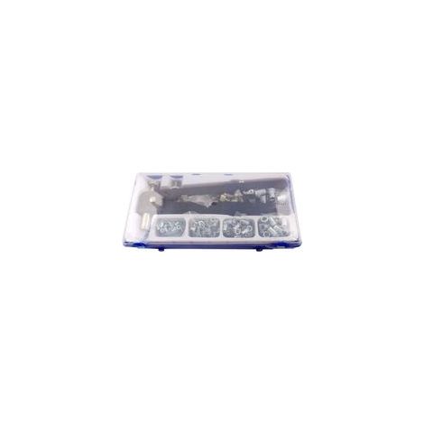 Kit per rivettatura a 86 pezzi con 5 mandrini (M3, M4, M5, M6, M8) - Pistola per rivettatura a dado filettato - Pistola per rivetti a inserto filettato (1/4)