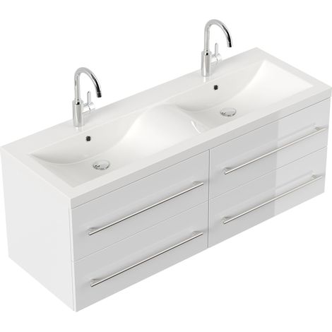 Badmöbel Persepolis XL SoftClose weiss hochglanz (1/5)