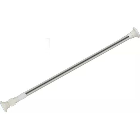 Trade Shop - Streck-Silber-Stick-Auktionsbügel einstellbare Vorhänge von 70-120 cm 59408 -