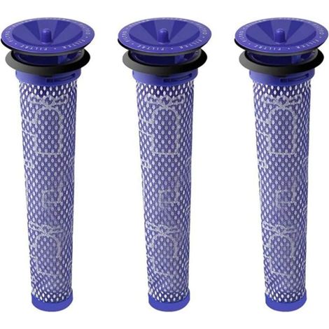 3 Pack Aspirateur de pièces de Rechange Lavable Filtre pré-Moteur pour Dyson V8, V6, V7, Dc58, DC59, Dc61, DC62 Aspirateur,Pré-Filtre Pièces de Rechange pour Aspirateur (1/5)