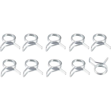10Pcs Ressort Tuyau Collier 18mm/0.71" Ressort Acier Clips (1/5)