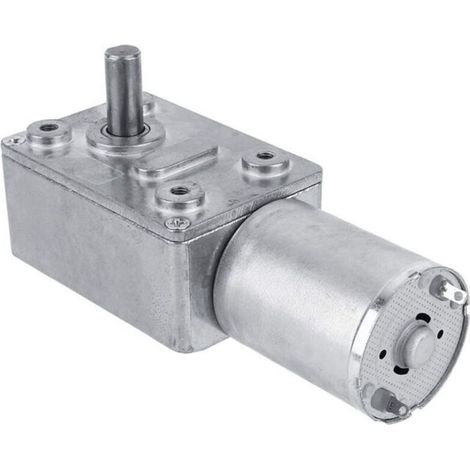 Motoréducteur réversible, moteur à engrenage à vis sans fin Turbo élevé de moteur de réduction de vitesse de 12V DC(5RPM) (1/4)