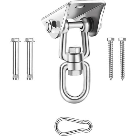 Crochet Plafond - Acier Inoxydable 304 - Charge Maximale 450 Kg - Pour Hammock Chaise Balançoire Sac de Frappe - 1 Pièce (1/5)