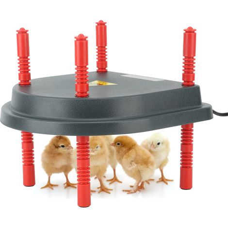 Plaque chauffante 13W pour poussins et canetons avec réglage thermique, bande de plumes et support US 110V (1/4)