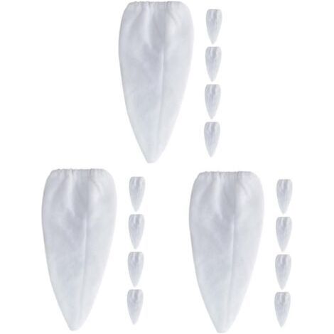 3-teiliges Poolfilter-Set: Netz, Saugschlauch, Teichfilter, Poolzubehör, Ersatz-Vakuumfilter, weißes Nylon, 5 Teile (1/5)