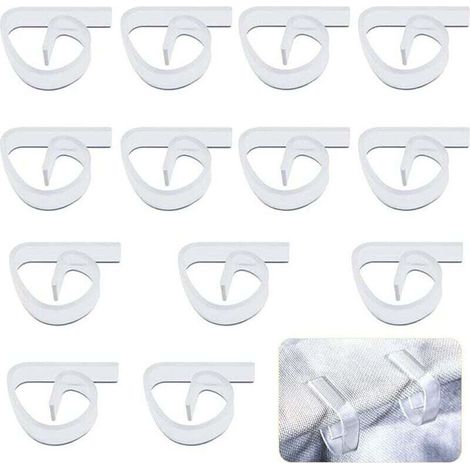 12 PCS Pinces à Nappe en Plastique, Clip de Nappe Transparent Support de Nappe Clip de Nappe pour Intérieur Extérieur Noël Fête de Famille Mariage Camping Pique-Nique (1/4)