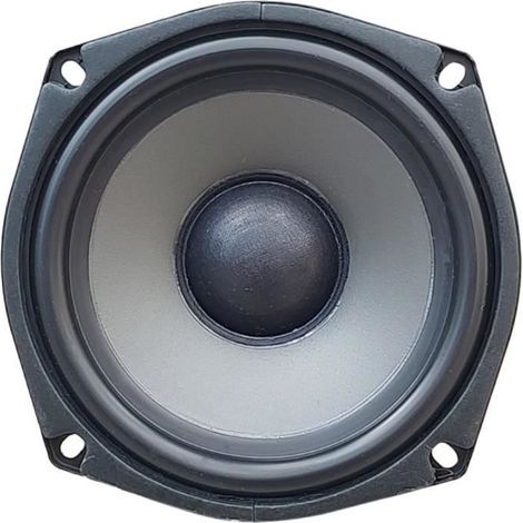 1 caisson de basses HI-FI Monacor SPH-135TC, 13 cm diamètre, double bobine mobile, polypropylène noir, pour enceintes actives ou DIY audio (1/4)