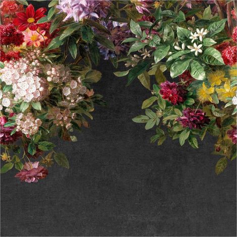 Fototapete 361025 Vliestapete Blumen Floral 212 x 300 cm Rasch Selection Schwarz (1/4)