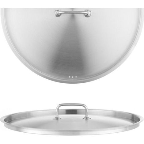Couvercle Casserole - Acier Inoxydable 18/0 - Diamètre 400 mm - Pour Gamme Kitchen Line - 1 Pièce (1/3)